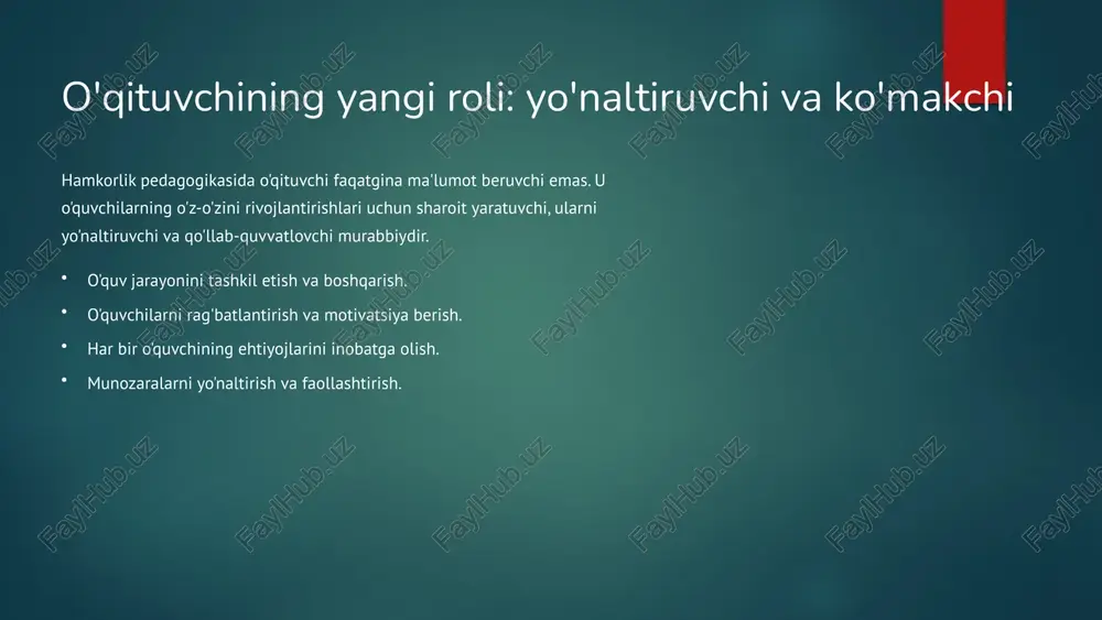 hamkorlik pedagogikasining konseptual g'oyalari - Page 4
