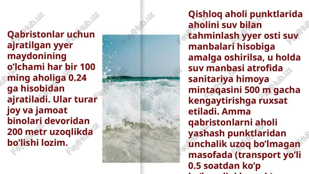 kommunal gigiyenasi fanidan tayyorlagan taqdimoti - Page 4