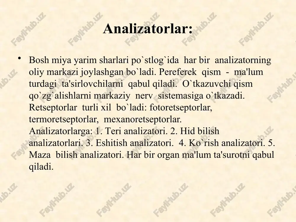 ismi sokkasiga kiradigan ko’rish nervini urab turadi. oldingi qismida esa bir oz kavarik tinik shox parda davom etadi. shox parda yosh bolalarda kichik yoshdagi maktab bolalarnga nisbatan bir oz komil bo’ladi. bola 5-yoshga kirguncha 2 mmga ortadi, sungra esa uning rivojlanishi yana ham sekinlashib, hammasi bo’lib 0,5 mm ga o’sadi. shox pardaning radiusi 8-9 yoshda aniqlanadi. bolalar ko’zining tomirli pardasi juda yupka bo’ladi. u old tamondan kipriksimon muskul xosil qiluvchi tolalar joylashgan kipriksimoi tanaga o’tadi. ko’z faqatgina yorug’lik va korongulikpi ajratib kolmay balki buyumlarning rangining ham ajratadi. quyosh nuri spektorida binafsha rang, ko’k, xavo rang, yashil, sariq, to’k sarik, kizil ranglar bor. kichik yoshdagi maktab bolalarining ko’zi rivojlanish davrida bo’ladi,shuning uchun uni juda ^xtiyotlik bilan saqlash lozim. ular sog’liginy saqlashga butun bir gigienik tadbirlar, kompleksi yordam qiladi. bularga o’kuv xonalarining zarur tarzda yoritilishi va yorug’ xona ichida to’g’ri taqsimlanishi, o’kuvchilarning kitob va yozuv ko’rollaridan foydalana bilish xamda vaqtini to’g’ri taqsimlay …