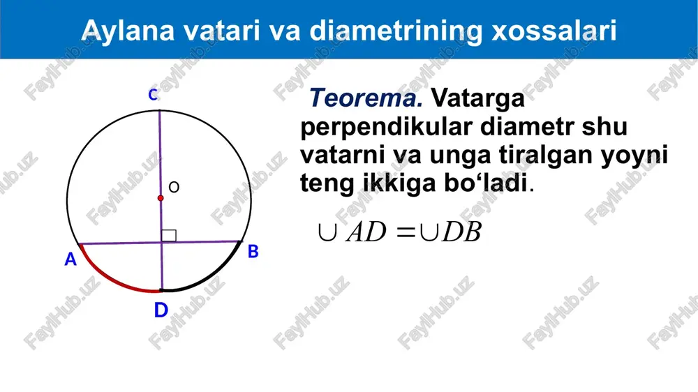 aylana vatari va diametrining xossalari - Page 4