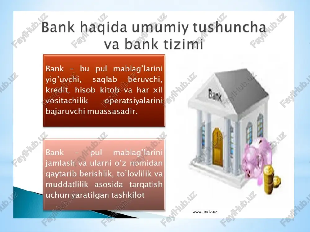 bank tizimi va uning elementlari - Page 4