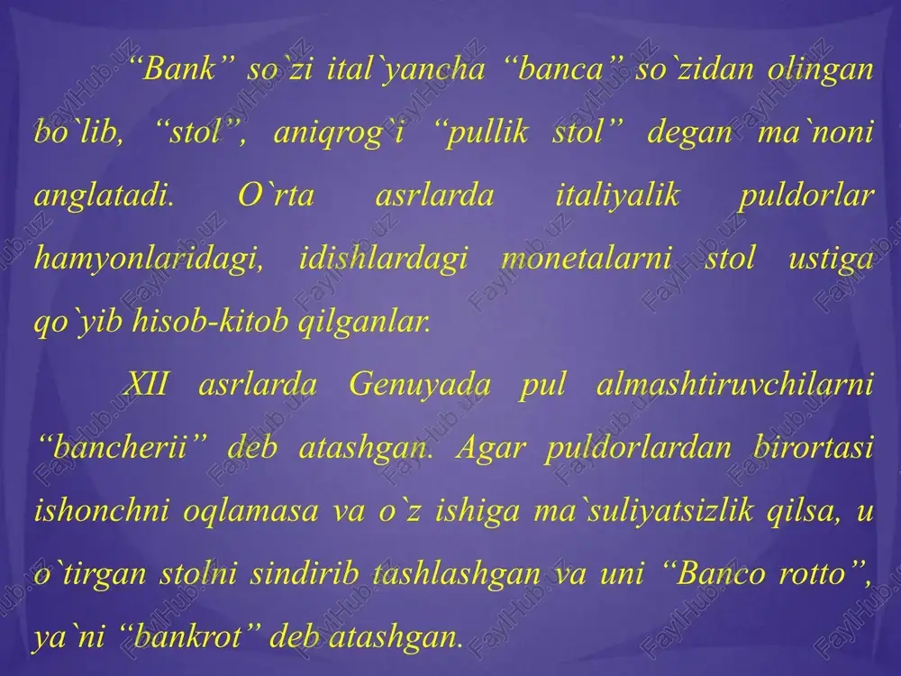 banklarning mohiyati va uning namayon bo'lish shakillar - Page 4