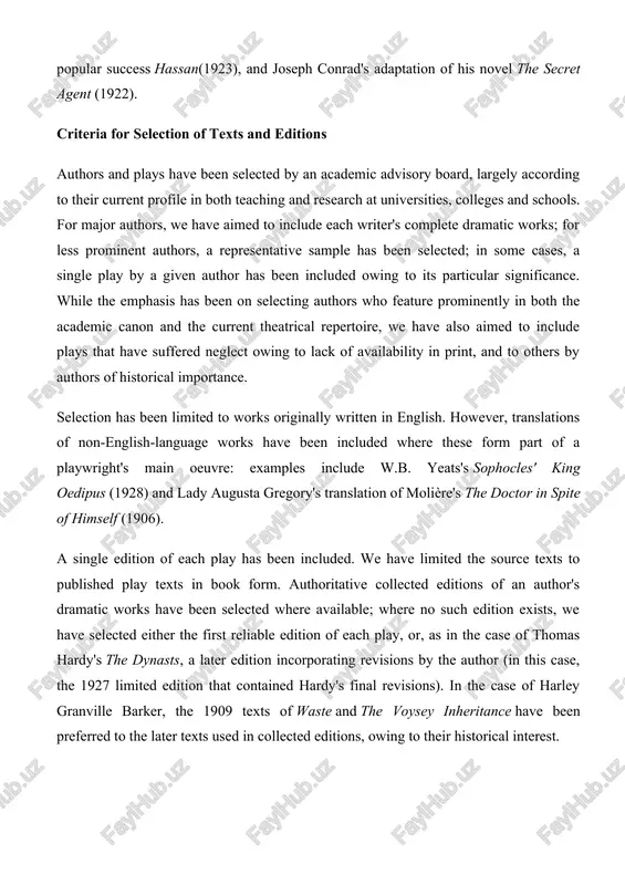 in collected editions, owing to their historical interest. each text is reproduced in full, including any accompanying text by the author, plus relevant supplementary matter such as dramatis personae and any illustrations that are integral to the text. other front and back matter may have been omitted. in all cases, the edition used is stated in full in the bibliographic details, along with details of what has been included or omitted from the printed volume. editorial board trevor r. griffiths is professor of theatre studies at london metropolitan university, and has published widely on renaissance and twentieth-century theatre. he was chair of foco novo theatre company, and is editor of the nick hern books drama classics series, and of theatre notebook (the journal of the society for theatre research). his most recent publication is the theatre guide (a&c black, 2003). ian clarke was until recently senior lecturer and director of …