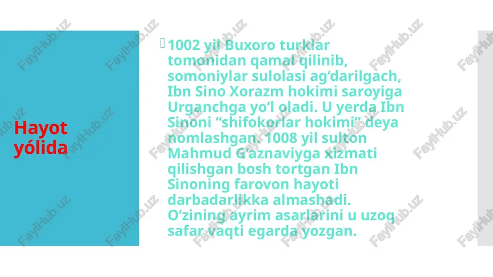 qo’yish usullaridan ayrimlari hozircha ham qadrini yo’qotgani yo’q. u abadiy davom etadi istiqlol – abu ali ibn sinoning izzat-hurmatini, qadrini, xotirasinigina emas, uning g’oyalarini ham tikladi. bobokalonimiz “aqsom al-ulum al aqliya”(aqli ilmlar tasnifi) asarining amaliy falsafa qismida insonlar o’zaro totuv,hamkorlikda, bir-birlariga ko’mak berishga shay holatda yashasalar,o’zaro kelishilgan qonunlar asosida jamiyatda adolatni barqaror qilsalar,yuksak axloqiy hislatlar:to’g’riso’zlik,qat’iyat,kamtarlik,jasurlik, sofdillik, tashabbuskorlik jamiyat va uning a’zolari fazilatiga aylansa,qabul qilingan qonunlar ustuvor bo’lsa,unga bo’ysunib ish yuritish taomilga kirsa,ideal jamiyat shu mavjud dunyoda barpo rtish mumkin,deb ta’kidlaydi.mustaqilligimizning ilk kunlaridan bugunga qadar biz yurtboshimiz rahnamoligida ana shunday barqaror jamiyat sari qadam tashlanayotganini ko’ramiz tib ilmining sarvari. abu ali al-husayn ibn abdulloh ibn al-hasan ibn ali sharqda ibn sino, g’arbda avisenna nomi bilan tanilib, tibbiyot fanining asoschisi sifatida bashariyat tamadduni tarixida o’chmas saxifa yaratdi. bu saxifa, mana, ming yildirkim, millionlab iste’dodli kishilar tomonidan ishtiyoq bilan o’qitiladi, olam va odam o’rtasida muvozanat va kamolot topishga intilgan, ikki qutbni yagona mazmun-mohiyat …
