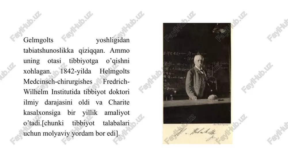 mlakatlarda (germaniya,angliya va fransiya) umumiy boshlang'ich ta'lim joriy etildi.bu esa, o'z navbatida, qobiliyatli va iqtidorli bolalarni psixologik tanlash, qobiliyatsizlik muammolari va umuman olganda qobiliyatlarning rivojlanganligini o'rganish eksperimental psixologlar tomonidan qator tajribalarda o’rganila boshlandi. ya'ni, o'sha paytda g'arbda differentsial psixofizyologiya yo'nalishi ko'proq rivojlana boshladi. bu yo'nalish galton, bine,simon, spearman, kettel, shtern, munsterberg kabi taniqli olimlar tomonidan taqdim etildi. ushbu yo'nalishning umume'tirof etilgan asoschisi nemis shifokori, faylasufi vundt hisoblanadi. vundt (1832-1920). psixologiya va tabiatshunoslikni birlashtirishda hal qiluvchi rol o'ynagan kishi edi. tibbiy ta'limni tugatandan so'ng u tibbiy amaliyotdan voz kechdi, mashhur fiziolog i. myuller (1801-1858) bilan o'qidi va 1856-da doktorlik dissertatsiyasini himoya qilinganidan so'ng, geydelberg universitetida gelmgoltz (shifokor, fiziolog, fizika, faylasuf) yordamchisi sifatida fiziologiyani o'rgandi. bu erda gelmgoltz bilan ishlaydigan v. vundt 1832da eksperimentlar asosida p. buger (frantsiya), nemis tadqiqotchilari e. g. veber va t. fexnerning asarlari bilan tanishdi va asosiy psixofizyologik qonunyatlarni shakllantirildi, bu stimulyator parametrlar va inson hissiyotlari intensivligi o'rtasidagi …
