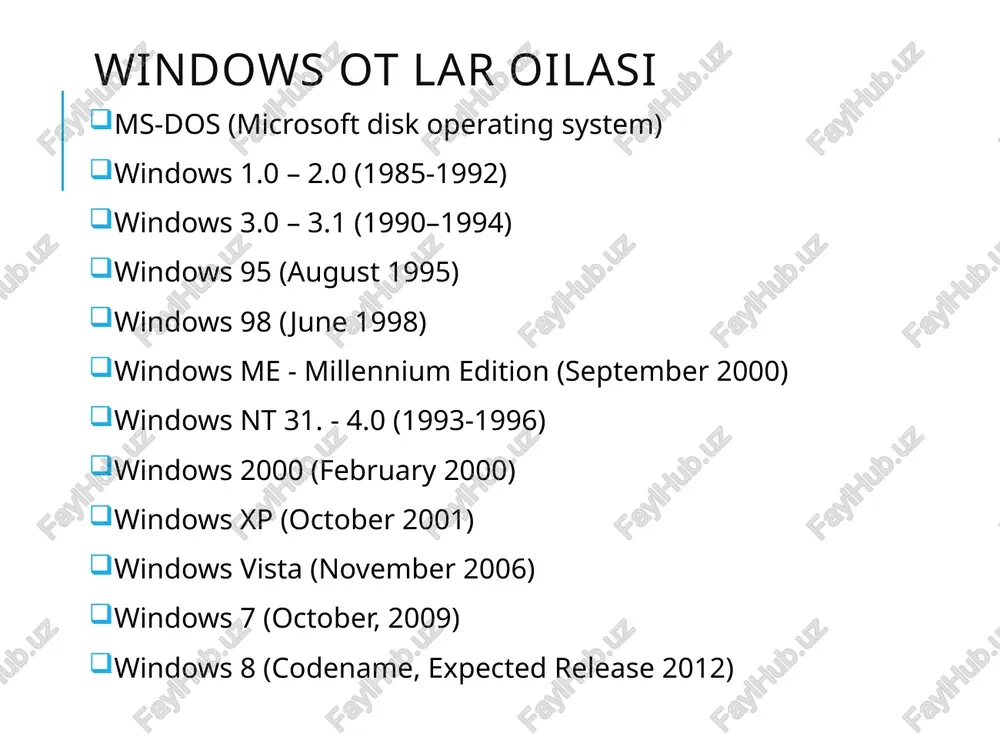 windows operatsion tizimi oilasi - Page 4