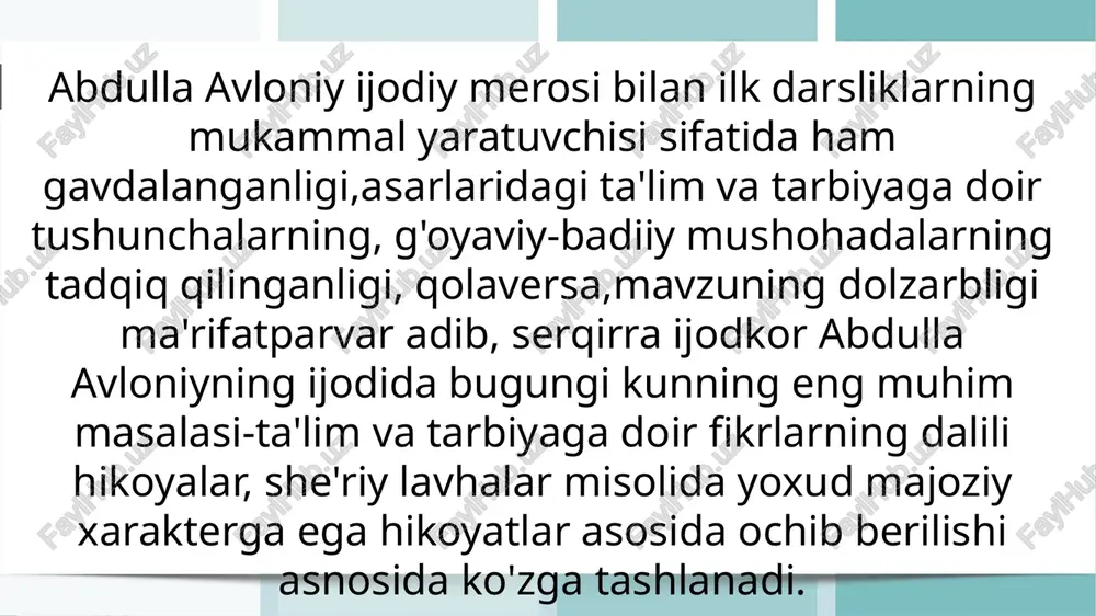 abdulla avloniy ijodi tarbiya masalasi - Page 4