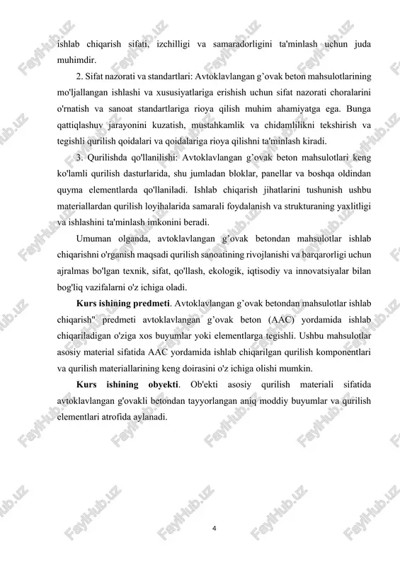 anadi. · dozalangan ingredientlar gazbeton aralashtirgichga quyidagi tartibda yuklanadi: birinchi navbatda qum yoki kul loy, keyin etishmayotgan suv hajmi, bog'lovchi - portlend tsement, ohak va gazlashtiruvchi - odatda alyuminiy kukuni. · qo'shimcha komponentlar - sirt faol moddalar, gips, biriktiruvchi bilan birga kiritiladi. alyuminiy kukuni sirt faol moddasi bilan aralashtirish orqali oldindan yog'sizlanadi; · aralashmaning umumiy harorati 35 c bo'lishi uchun atala va suv isitiladi. bu alyuminiyning kaltsiy gidroksidi bilan reaktsiyasi uchun yaxshi sharoitlarni ta'minlaydi. · aralash gazlashtirgichni yuklashdan oldin aralashtiriladi - 1-3 daqiqa, so'ngra yuklangandan keyin yana 3-5 minut, changning hajmi bo'yicha eng bir xil taqsimlanishiga erishish uchun. agar tebranish texnologiyasi qo'llanilsa, u holda aralashtirish apparatning tebranishi bilan ta'minlanadi. gazlangan beton massasini qoliplash. gazlangan beton ishlab chiqarilayotganda, qolipda shish paydo bo'lishi kerak. bu juda nozik jarayon bo'lib, massani isitish, sirt faol moddasini kiritish va mexanik harakatlar orqali ehtiyotkorlik bilan tartibga solishni talab qiladi. 2 ta usul qo'llaniladi. · kalıplama texnologiyasi …