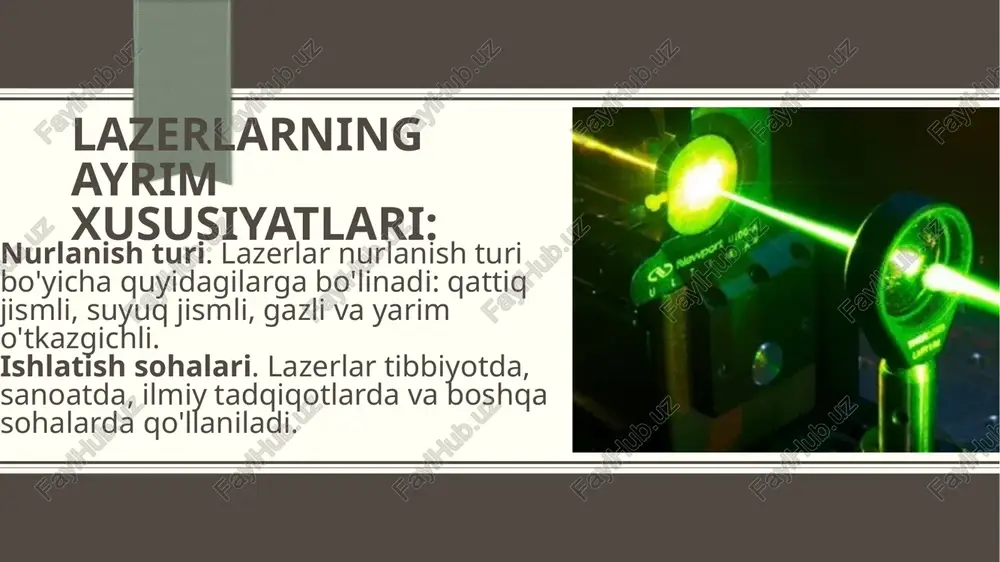 lazer nurining xossalari - Page 4