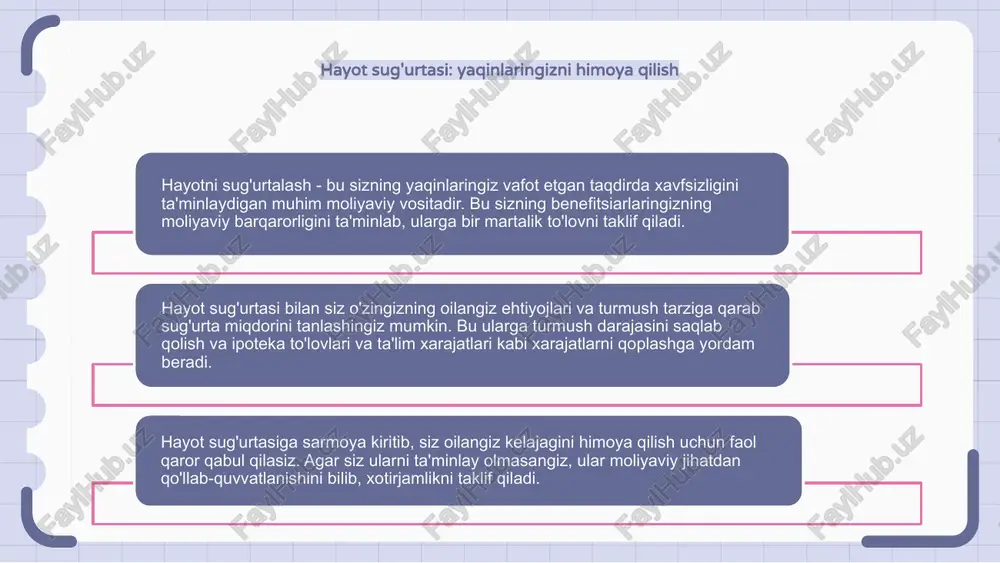 an himoyani talab qiladigan muayyan sohalar yoki vaziyatlarga moslashtirilgan. kompaniyalar o'zlarining noyob ehtiyojlariga moslashtirilgan ixtisoslashtirilgan sug'urtaga sarmoya kiritish orqali niche risklaridan himoyalanishi mumkin. e'tiboringiz uchun rahmat