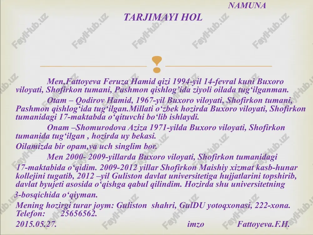 tarjimayi hol rasmiy va badiiy turlari - Page 4