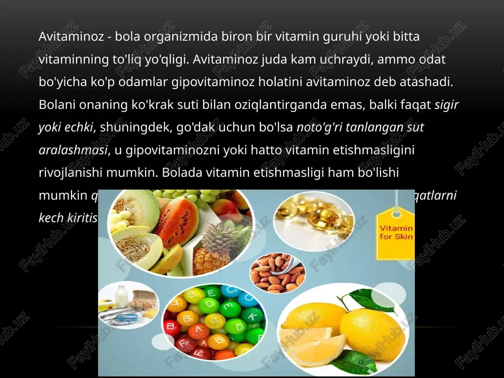 bolalarda vitamin yetishmasligining oqibatlari - Page 4