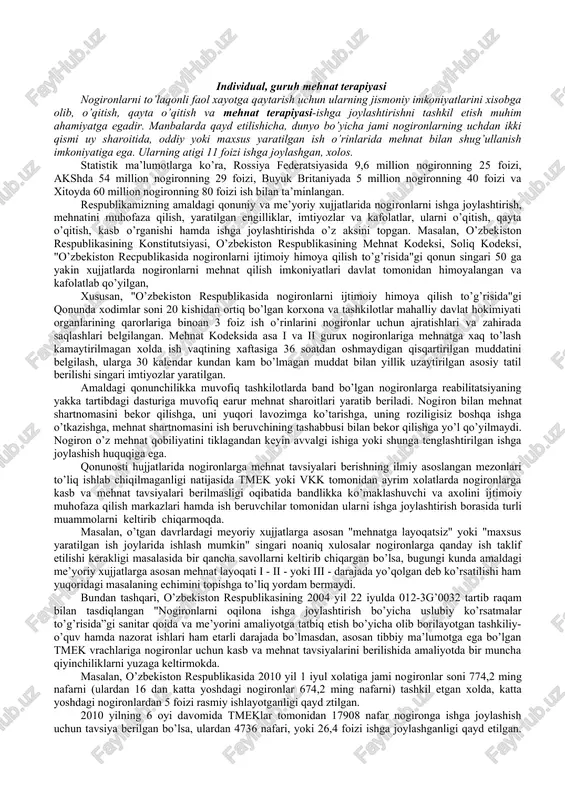 to’liq tibbiy ko’rikdan o’tkaziladi. bu oila a’zolari bilan oilaviy psixoterapiya o’tkaziladi. otasi ishga joylashtirilib, katta farzandi sport to’garagiga yo’naltiriladi. hozirgi vaqtda bolalar akh ga logoped, psixolog ko’rigidan o’tkazish yo’lga qo’yildi. “ijtimoiy ish” bo’limining oilalar va bolalar bilan olib borgan faoliyatining natijalari (2011 yil sentyabr, oktyabr) 1. 2 ta oila bolalarining institutsional muassasalarga joylashtirtushishini oldi olindi. 2. 2 ta oila boshliqlari – otalar ishga joylashtirildi. 3. 2 ta bola maktabga joylashtirildi. 4. 4 nafar nogironlika ega bo’lgan bolalarning malakasini oshirish maqsadida oila bilan informatsion terapiya o’tkazildi. 5. 2 ta oilada oilaviy psixoterapiya o’tkazildi. 6. tegishli vazirlik va idoralardan javob xati olindi. 7. ota-onalar klubi a’zolari va ularning farzandlari uchun 2 ta tadbir o’tkazildi. ijtimoiy ish bo’limi kimlarga yordam ko’rsatadi? hayotiy qiyin vaziyatda qolgan bolalarga (alohida ehtiyojli bolalarga, ota-ona qaramog’idan mahrum bo’lgan bolalarga, hatar guruhidaga bolalarga, institutsional muassasalardagi tarbiyalanuvchi va bitiruvchi bolalarga, maxsus o’quv muassasasida ta’lim olayotgan va bitiruvchilariga, ota-ona qarovisiz qolgan …
