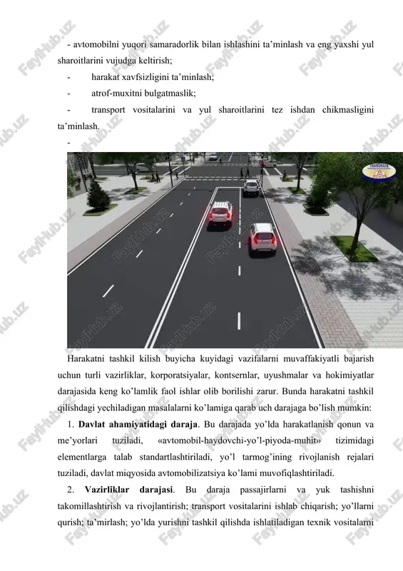 ayni vaqtda zavod konveyeridan 250 ming avtomobil ishlab chiqarildi, uning 51 minggi eksport qilindi. faqatgina 2000 yilda zavodda 30,7 ming dona avtomobil ishlab chiqarildi. shuningdek, 1999 yil avgust oyila samarqand shahrida turkiya respublikasi bilan hamkorlikda «samkochavto» zavodida kichik hajmli avtobus va yuk avtomobillarini ishlab chiqarish yo’lga qo’yildi. shunday qilib o’zbekiston respublikasi dunyoga avtomobil ishlab chiqaradigan zavodga ega bo’lgan 26 davlat bo’lib kirdi. akademik o.v.lebedev ma’lumotiga ko’ra o’zbekistondagi avtomobil zavodlaridan 2007 yilga kelib yiliga 350.000 avtomobil ishlab chiqarilib, undan 23 qismi eksport qilinadi. umuman o’zbekiston respublikasida 1996 yildan boshlab xususiy sektorda avtomobil transportining soni yildan-yilga ortib bormoqda va bu o’sish ko’rsatkichi keyingi olti yil ichida o’rtacha 5% tashkil etdi (12.1-jadval). 12.1-jadval yillar 1996 1997 1998 1999 2000 2001 xususiy sektordagi avtomobillar soni 808736 865700 926670 969890 1014420 1038335 avtomobillashtirish jamiyatning iqtisodiy yuksalishiga ijobiy ta’sir qilish bilan birga, qator salbiy oqibatlarni ham keltirib chiqarmoqdaki, ularni hal qilish muhim ahamiyat kasb etadi. avtomobillashtirishning …