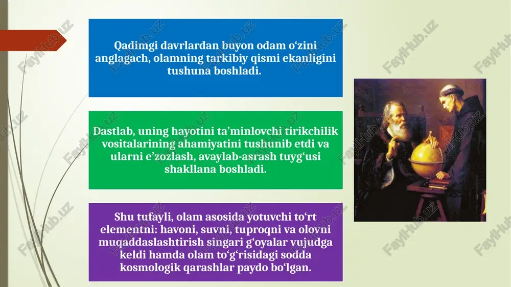 ektiv reallikni ham qamrab oladi borliq mavjudlik va reallik tushunchalariga qaraganda ham kengroq tushunchadir. reallik esa, mavjudlikning hammaga ayon bo‘lgan, ular tomonidan tan olingan qismi. borliq o‘ziga reallikni ham, mavjudlikni ham qamrab oladi. an’anaviy falsafiy qarashlarda borliqning uchta sohasi ajratib ko‘rsatiladi. ularga: tabiat borliqi, jamiyat borliqi, ong borliqi kiradi. bular uchun eng umumiy belgi, ularning mavjudligidir. mavjudlik — borliqning hozirgi paytda namoyon bo‘lib turgan qismi bo‘lib, o‘tgan va mavjud bo‘ladigan narsa va hodisalar ham borliq tushunchasiga kiradi inson borligʼining shartlari tana jon aql tafakkur ma’naviy izlanish fazilat inson borlig‘i (insonning narsalar olamidagi borlig‘i va odamning o‘ziga xos bo‘lgan insoniy borlig‘i); ma’naviy borliq (individuallashgan va obyektivlashgan ma’naviy borliq); keyingi yillarda virtual borliq (lot. virtus – ehtimol tutilgan, mumkin bo‘lgan; realis – haqiqiy, mavjud) – zamonaviy texnika vositalari va informatsion kommunikatsiyalar yordamida yaratiladigan va insonga olamni o‘ziga xos idrok etishva anglash imkonini beradigan sun’iy dunyo shakli haqida ham ko‘plab fikrlar bildirilmoqda. ijtimoiy …