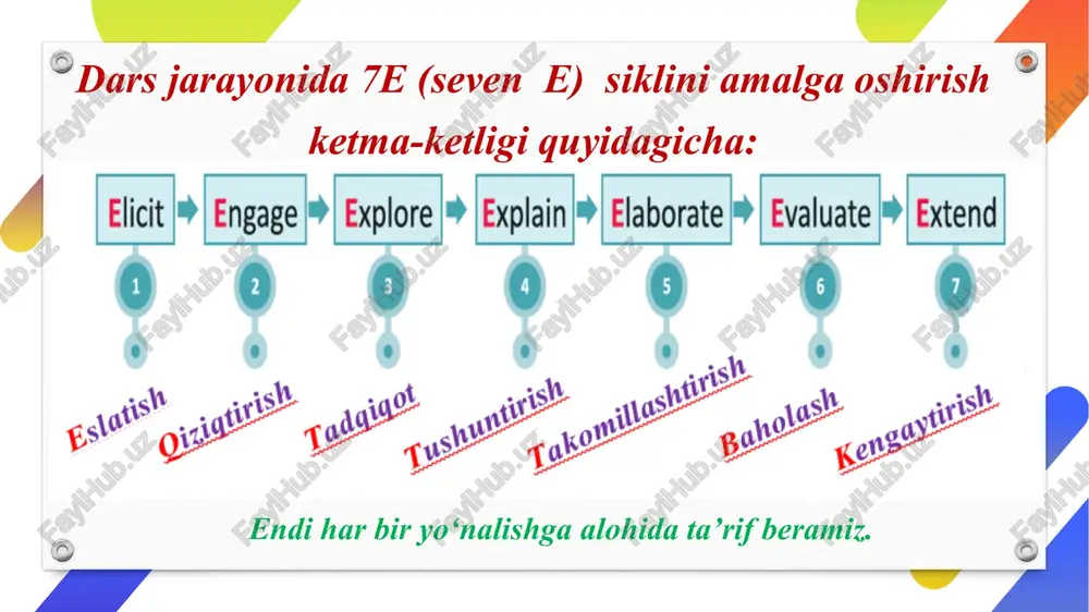 qilsin! so‘nggi so‘z o‘rnida… image6.png image7.png image8.png image9.png image10.png image11.png image12.gif image13.jpeg image14.gif image15.png image16.png image17.png image18.gif image19.gif image20.gif image21.png image22.png media1.mp4 image23.png image24.png image25.png image26.png image27.png image28.png image29.png image30.png image31.png image32.png image33.png image34.png image35.png image36.png image37.png image38.png image39.png image40.png image3.png image4.png @) | tabiiy fanlarni o‘qitish metodikasi 2: fanidan 7 inceleme-sinama * bilgi kontroll * kaliciligi test etme * cozumt degerlendirme degistirme * grup ¢alismasi * etkin katilim * degisen fikirler 3 agiklama * grup ¢alismasi * ogrendigini aciklama * kalicilgi saglama tt eee ge ® plore «end ya ya ao we or oe kimyoviy reaksiyalar qcsrin olish almashinish . ca) ab + co ad + cb ome a dbirikish reaksiyalari. ) ikki va undan ortig oddiy yoki murakkab moddalarning ! oaro ta’sirlashuvidan bitta murakkab moddaning hosil bo‘lish jarayoni © birikish reaksiyasi deyiladi. a + b — ab ayrim kimyoviy, a j wp reaksiyalarning amalga uchun qizdirish talab t …