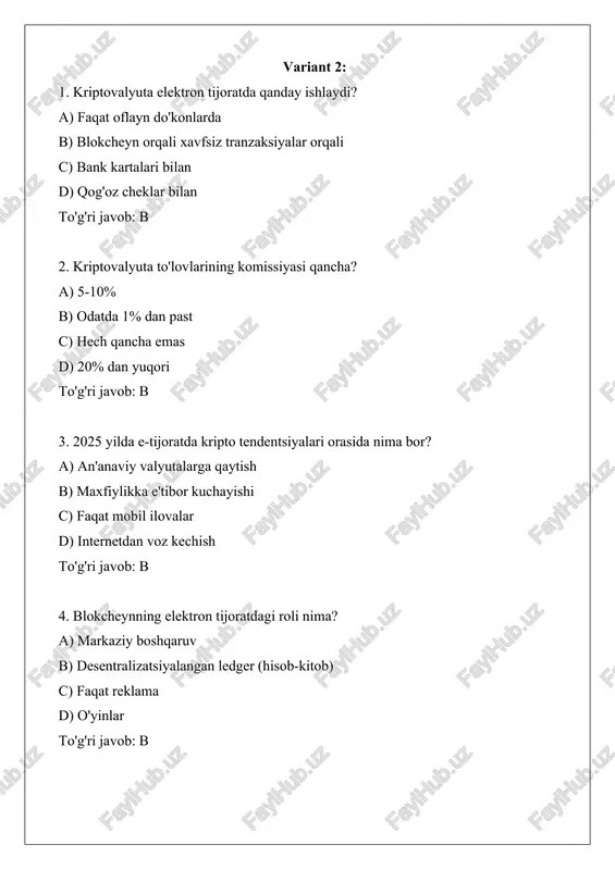 kriptovalyuta bozoridagi elektron tijorat - Page 4