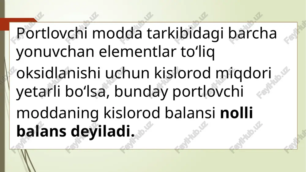 portlovchi moddalarning kislorod balansi - Page 4