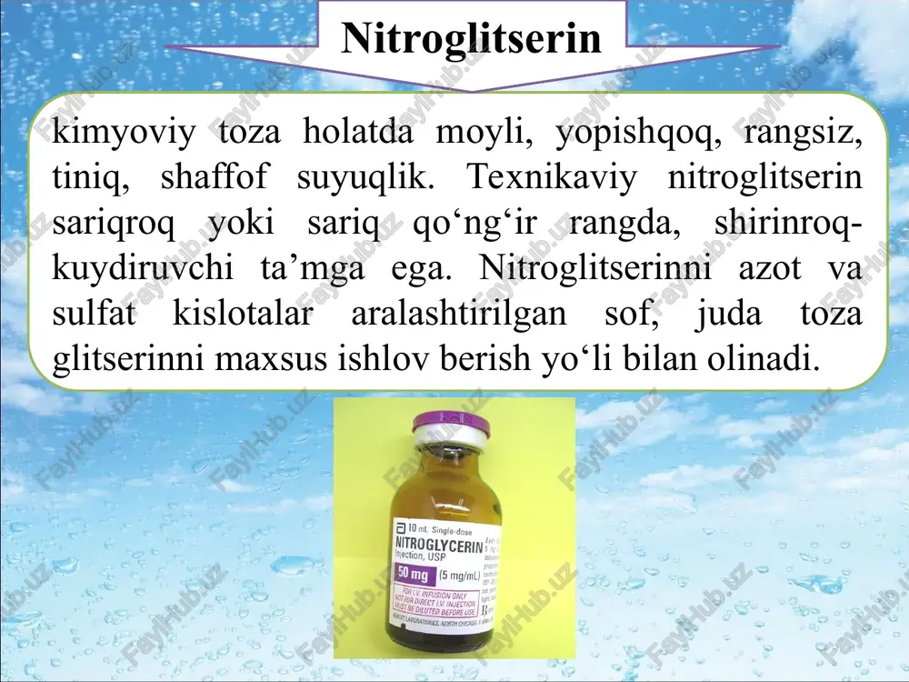 nitroefirlar turkumidagi bir tarkibliportlovchi moddalar - Page 4