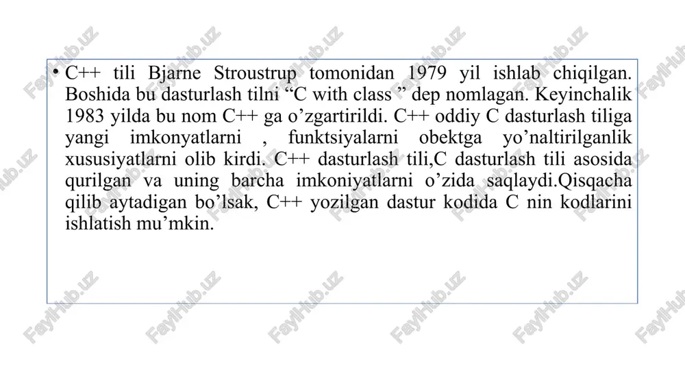 c++ tili sintaksisi va uning leksik asosi - Page 4