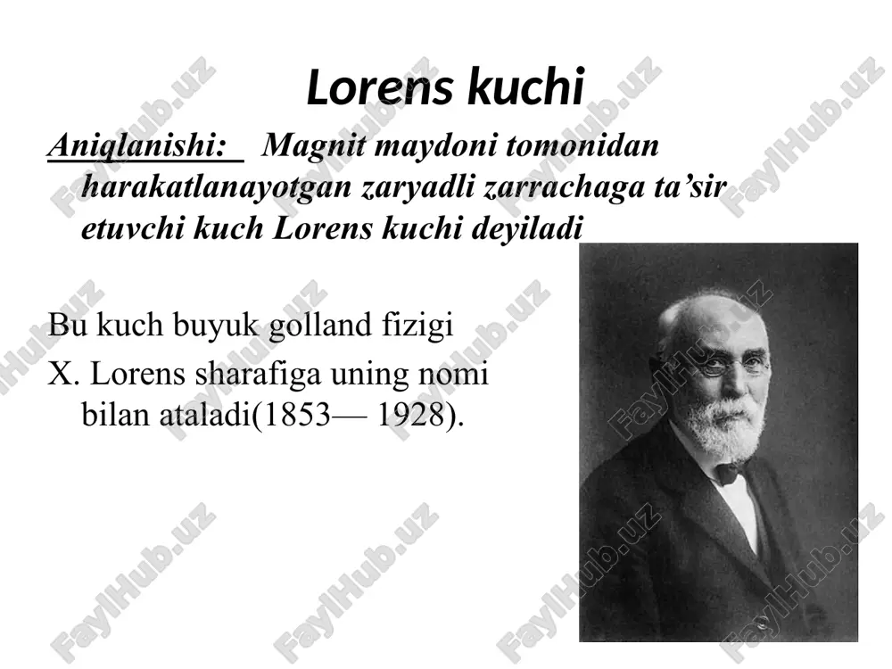 magnitmaydonining harakatlanayotgan zaryadlarda'siri. lorens kuchi - Page 4