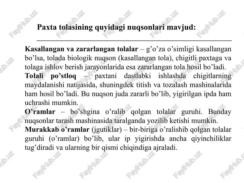 paxta tolasining nuqsonlari - Page 4