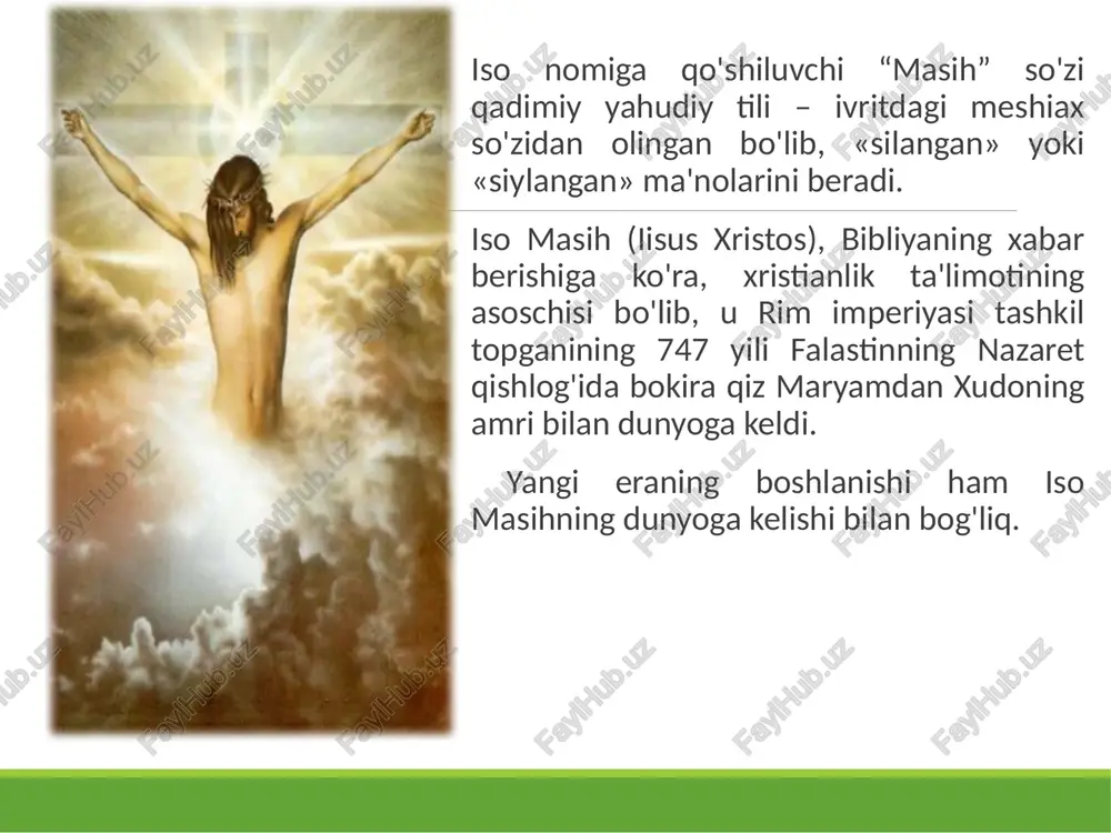 xristianlikning yirik yo'nalishlaridan biridir u evropa, osiyo, afrika va lotin amerikasi mamlakatlarida tarqalgan katolitsizm “umumiy, dunyoviy” degan ma'nolarni ifodalaydi. uning manbai uncha katta bo'lmagan rim xristian jamoasi bo'lib, rivoyatlarga ko'ra uning birinchi episkopi apostol petr bo'lgan. katolitsizmda bibliyani sharhlash huquqi faqatgina ruhoniylarga beriladi, chunki ular uylanmaslik – tselibat haqidagi diniy talabga amal qiladilar. rim papasi bu cherkovning boshlig'i bo'lib, u diniy axloq masalalariga oid qonun-qoidalarni belgilaydi. uning hokimiyati dunyoviy soborlar hokimiyatidan yuqori turadi. katolik talimoti cherkov, katolik ta'limotiga ko'ra, xayrli zaruriy ishlar xazinasiga – iso tomonidan yaratilgan «xayrli ishlar zaxirasiga» ega. cherkov iso, bibi maryam, muqaddas ruh nomidan bu xazinani tasarruf qilish, undan muhtojlarga ulashish, ya'ni gunohlarni afv etish, nadomat chekuvchilarga kechirim tuhfa qilish huquqiga ega. pul yoki tuhfa evaziga avf qilish huquqiga ega. pul evaziga yoki cherkov oldidagi xizmatlari uchun gunohlarni kechirish – indulgentsiya haqidagi ta'limot mana shundan kelib chiqqan. katolik ierarxiyasida uch darajadagi ruhoniylar bor: diakon, ruhoniy (kyure, …