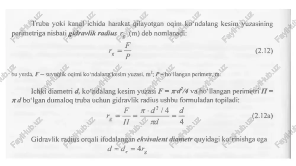 suyuqlik harakatining asosiy tavsiflari - Page 4