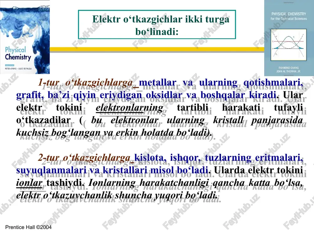 i (isitish, radiatsiya); notekis deformatsiyaga olib keladigan ichki stresslar. payvandlash va perchinlash texnologiyasi - bu barcha etakchi tarmoqlarda va yirik quvur tizimlarida doimiy bo'g'inlarni qurishda eng keng tarqalgan texnologiyalar: mashinasozlik; kema qurish; neft quvurlari; gaz quvurlari; suv quvurlari. metallarni korroziyasidan himoylash korroziyaga qarshi kurash usullarining hammasi metall sirtini elektrolit muhitidan ajratish va mikrogalvanik elementlar elektr oqimini kamaytirishga asoslangan. korroziyaning borishiga oksid va gidroksidlardan iborat korroziya mahsulotlari katta qarshilik ko’rsatadi. bu mahsulotlar metall sirtida yupqa parda hosil qiladi. bu parda metallni yanada korroziyalanishdan saqlab qoladi metallar va qotishmalarning tuzilishini urganuvchi usullar metallar va qotishmalarning tuzilishi makro va mikroanaliz, rentgen, shuningdek defektoskopiya (rentgen, magnit, ultratovush) usullari bilan o‘rganiladi. makroanaliz usuli bilan makrostruktura, ya’ni oddiy ko‘z bilan yoki lupa yordamida ko‘rinadigan struktura o‘rganiladi. makrostruktura metallning singan joyi, makroshlifi bo‘yicha aniqlanadi. makroshlif metall yoki qotishma namunasi bo‘lib, uning bir tomoni jilvirlangan, yaxshilab yog‘dan tozalangan, maxsus reaktivlar ta’sir ettirilgan bo‘ladi va u 5-10 marta kattalashtiradigan …