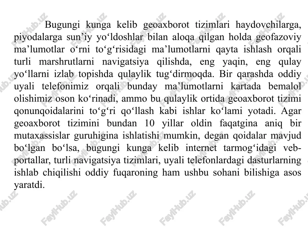 kelib yanada ommaviylashdi va hozirda geographic information system yoki qisqacha gis geoaxborot tizimining qoʻllanilish sohalari quyida gis-dan foydalanishning oddiy namunasi keltirilgan. tasavvur qiling-a, sog'liqni saqlash kompaniyasi davolanayotgan har bir bemor uchun yashash joyini va tashrif buyurilgan sanasini belgilagan: jadvalda qizamiq bilan kasallanish yanvar va fevral oylarida ro'y berishi ko'rsatilgan. jadvalda har bir bemorning uyi joylashgan joy kenglik va uzunlik bo'yicha ko'rsatilgan. ushbu ma'lumotlardan gis dasturida foydalanib, biz kasallikning tarqalishi haqida ko'proq ma'lumotlarni tezda topishimiz mumkin: geografik axborot tizimlari keng ko'lamli odamlar tomonidan kompyuter dasturlari yoki gadjetlar uchun dasturlardan foydalaniladi. foydalanuvchilar: kadastr muhandislari. ularning faoliyat sohasi - bu er uchastkalarini o'rganish, ularni tahlil qilish, kadastr, erni aniqlash, chegaralarning joylashishi, chorrahalar, bahsli masalalarni hal qilish, aktlar tuzish, rosreestrga kirish. ob'ektlar tarmog'iga egalik qiladigan tadbirkorlar - do'konlar, yoqilg'i quyish shoxobchalari, fabrikalar yoki ular orasidagi bog'liqlik bilan boshqa har qanday punktlar. bu tizimni rejalashtirish, boshqarish va kengaytirish yoki kamaytirish rejalarini soddalashtiradi. muhandislik tadqiqotlari: geologik, …