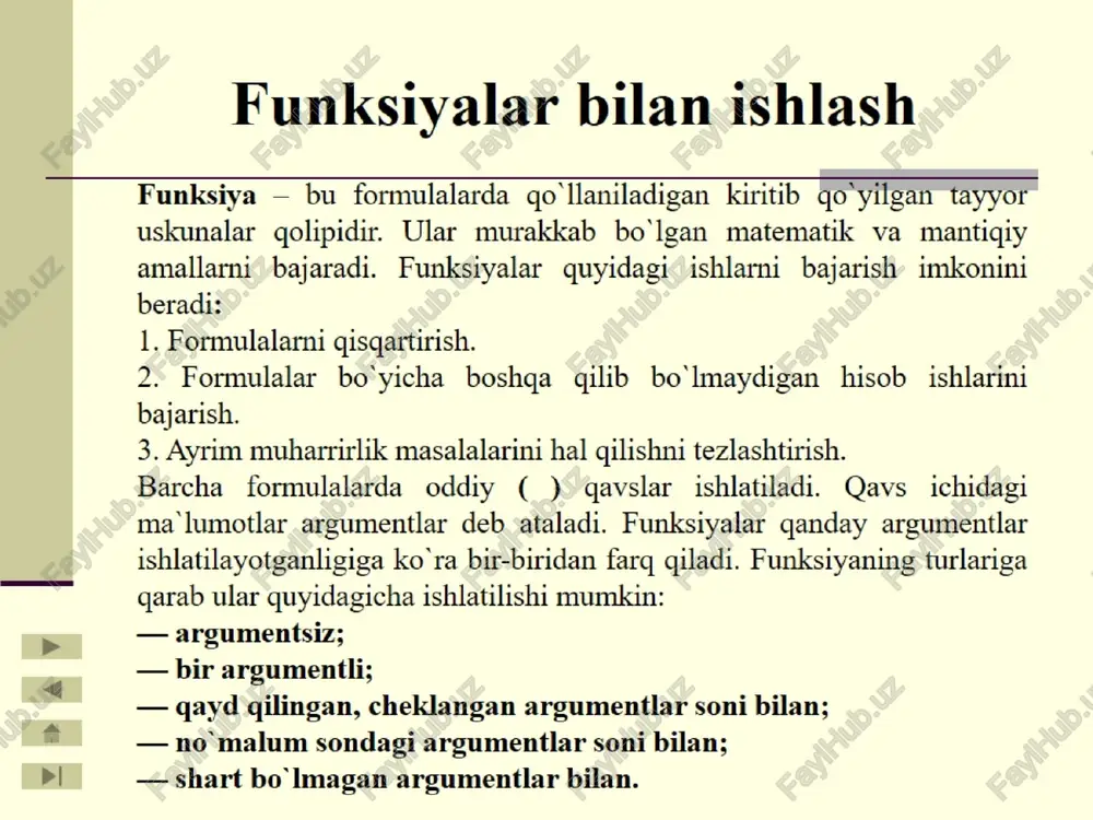 matematik modellashtirishning elektron jadval yordamida yechish - Page 4