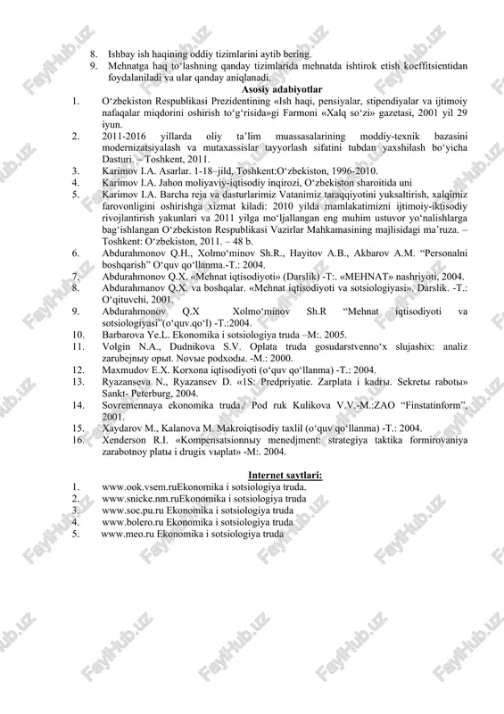 tirok etganligi darajasini ifodalaydi. ishtirok etish koeffitsientlari brigadaning o‘zi tomonidan oylik ish yakunini chiqarish vaqtida hisoblab chiqish tartibida belgilanadi, hisoblash mehnatga haq to‘lash to‘g‘risidagi nizomda belgilangan bo‘lib, u xodimlar bilan ish beruvchi o‘rtasida kelishib olingan bo‘ladi. ishtirok etishning o‘rtacha koeffitsienti bir deb qabul qilinadi. uning pasayishi odatda mehnatga beparvolik bilan qarash, brigada boshlig‘ining topshirig‘ini bajarmaslik, mehnat unumdorligining pastligi, mehnat va texnologiya intizomini buzish, xavfsizlik texnikasi qoidalariga rioya qilmaslik va boshqa sabablar bilan bog‘liqdir. ishtirok etish koeffitsientini oshirish shunday hollarda qo‘llanadi: ishchi brigadaning boshqa a’zolariga nisbatan mehnat unumdorligida ancha yuqori natijaga erishadi, bir-biriga yaqin kasblarni (operatsiyalarni) o‘zlashtirib oladi, ishlab chiqarish topshiriqlarini bajarishda tashabbus ko‘rsatadi, ishining sifati yuqori bo‘ladi. amalda ishtirok etish koeffitsientlari brigadalarda belgilanadi va ko‘pincha 0,8-1,5 atrofida bo‘ladi. ishlangan vaqt uchun tarif ish haqi odatda kafolatlanadi, qo‘shimcha haq miqdori esa ishtirok etish koeffitsientiga mutanosib ravishda aniqlanadi. shunday bo‘lishi kerakki, belgilangan barcha ishtirok etish koeffitsientlarining summasi brigada a’zolari soniga teng bo‘lishi …