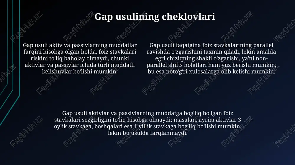 disbalans usuli orqali foiz riskini boshqarish masalalari - Page 4