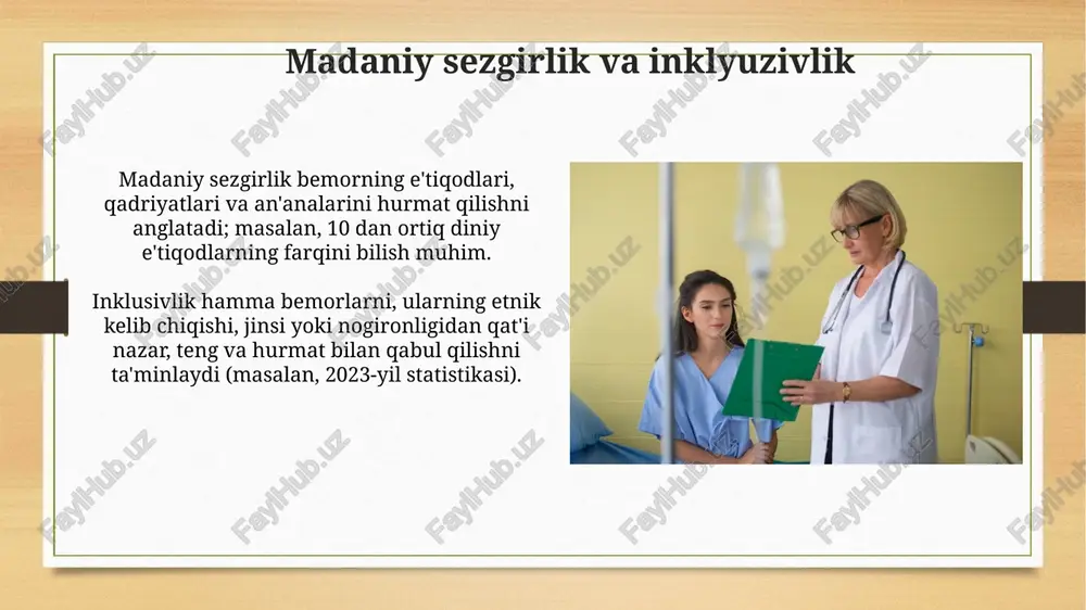 hamshiraning bemor bilan suxbat qilishda etika qoidalari - Page 4