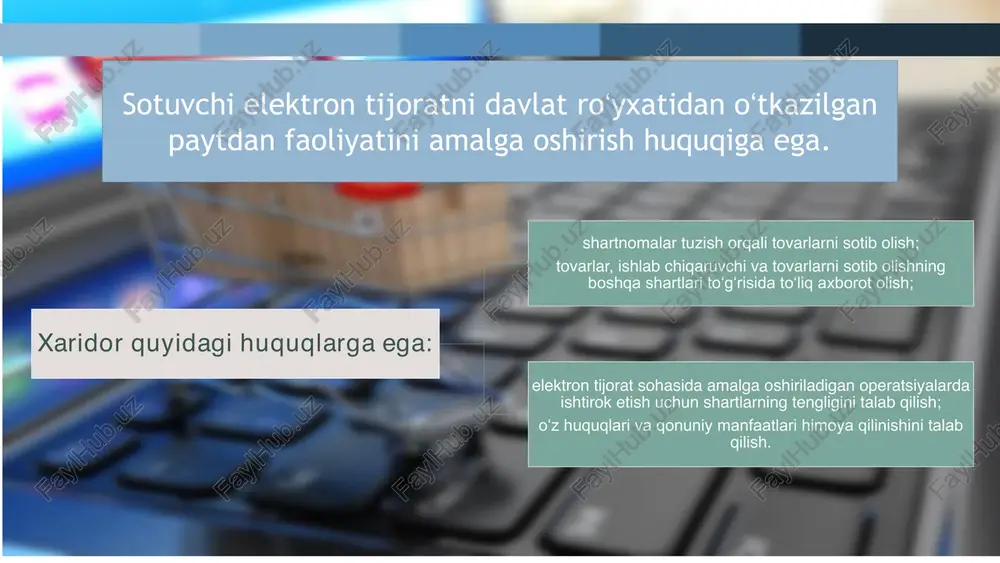 n kiyim yoki poyabzal kiyib ko'rishni xohlashlari mumkin. ammo onlayn xarid qilganda, ular sizning narsalaringiz bilan "qo'l-qo'l" olish uchun mahsulot sahifangizdagi ma'lumotlar bilan cheklangan . yetkazib berish vaqtlari. xaridor do'koningizdan biror narsa sotib olganida, u uyiga yoki ofisiga yetib borishini kutishi kerak bo'ladi. amazon kabi kompaniyalar ikki kunlik yuk tashishni taklif qilish orqali buni kamroq og'riqli qilishdi, ammo ko'pchilik onlayn-do'konlar mijozlardan tezlashtirilgan yuk uchun haq olishlari kerak, bu esa odamlarning xarid qilish istagini kamaytirishi mumkin. https://manychat.com/blog/product-page-best-practices/ amazon • amazon- tasischi jeff bezos hisoblanadi va uni logosiga qaraydigan bo`lsak uni ma`nosi • tovarlarni a dan z gacha degan ma`noni beradi bilamizki, ingliz tilida harflarni boshlanishi a va tugashi z bu esa uning tovar asartimenti yuqoriligidan ma`lum demoqchi go`yoki, amazon……. • daromad va bozor kapitallashuvi boʻyicha e-tijorat platformalari va ommaviy bulutli hisoblash bozorlarida dunyodagi eng yirik kompaniya boʻlgan amerika kompaniyasi [3] . bosh qarorgohi sietlda . • jeff bezos tomonidan 1994-yil 5-iyulda …