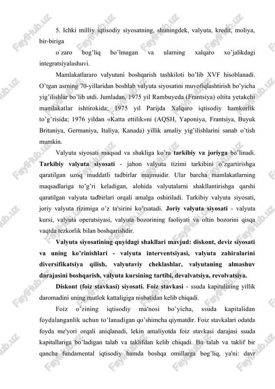 dalanganlik uchun to’lanadigan qo’shimcha qiymatdir. foiz stavkalari odatda foyda me'yori orqali aniqlanadi, lekin amaliyotda foiz stavkasi darajasi ssuda kapitallariga bo’ladigan talab va taklifdan kelib chiqadi. bu talab va taklif bir qancha fundamental iqtisodiy hamda boshqa omillarga bog’liq, ya'ni: davr bosqichidan, inflyatsiya darajasidan, iqtisodni davlat tomonidan monopol boshqaruvidan, markaziy bank siyosati va boshqalardan. foiz stavkasi darajasiga ta'sir etuvchi omillarni bir necha guruhga bo’lish mumkin. masalan, bozordagi talab va taklifga to’g’ridan-to’g’ri ta'sir etuvchi omil bu - davlat tomonidan talab (davlat byudjetining taqchilligi miqdori bilan aniqlanadi) hamda savdo, ishlab chiqarish kompaniyalari va aholi o’rtasidagi talab va taklif. ichki omillar ham muhim o’rin tutadi. bular jumlasiga xorijiy, milliy va xalqaro bozordagi stavkalar darajasi, kapitallar harakatini cheklashlar, to’lov balansini ahvoli kabilarni ko’rsatish mumkin. va nixoyat, bir qancha omillar borki, ular stavkalarning o’sishiga tezrok ta'sir etadi. ammo, ular talab va taklifga, kutilayotgan inflyatsiyaning oldini olishga, xavf-xatarlar, soliqlar, valyuta kursi tushishi an'anasiga va shu kabilarga ta'sir etmaydi. …