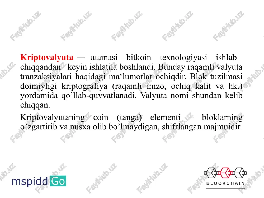 alyutalar plyuslari kriptovalyutalar minuslari kriptovalyutalar foydalanuvchilarga tez va himoyalangan tranzaksiyalarni amalga oshirishga imkon beradi. kriptovalyutalarni saqlash bilan shug’ullangan begona servislar har doim ham shunday xavfsizlik darajasiga ega bo’lmaydi, bu esa ularni xakerlar o’g’irliklaridan saqlamaydi. kriptovalyutalardan foydalanishda to’liq maxfiy qolish mumkin, blokcheyn-reestr ochiqligiga qaramasdan. anonim qolish imkoniyati raqamli tangalarni yashirin iqtisodiyot va noqonuniy bitimlar uchun jozibador hisob-kitob vositalari qilib qo’yadi. kriptovalyutalar markazsizlashtirilgan bo’lib, aniq boshqaruv organiga ega emas, bu esa tanga egalarini ularning yagona sohibiga aylantiradi. ko’plab mamlakatlarda kriptovalyutalar qonundan tashqari qolmoqda. qonunchilik bazasi ular uchun qanday bo’lishi hali aniq emas, lekin ishonch aytish mumkinki, ularni soliqqa tortish mushkul. kriptovalyuta tranzaksiyalari past tranzaksion xarajatlariga ega. bugungi kunda raqamli tangalar hali ko’p magazinlarda to’lov sifatida qabul qilinmaydi. har bir kishi mayning bilan shug’ullanishi va kriptovalyutalarda pul topishi mumkin. mayning kuchli hisoblash uskunasiga ega bo’lishni talab qiladi, u faqat kriptografik funksiyalarni echish uchun ishlatiladi. kriptovalyuta bozori shakllanish bosqichida turibdi, bu esa uni yuqori …