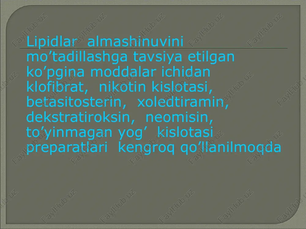 gipolipidimik moddalar - Page 4