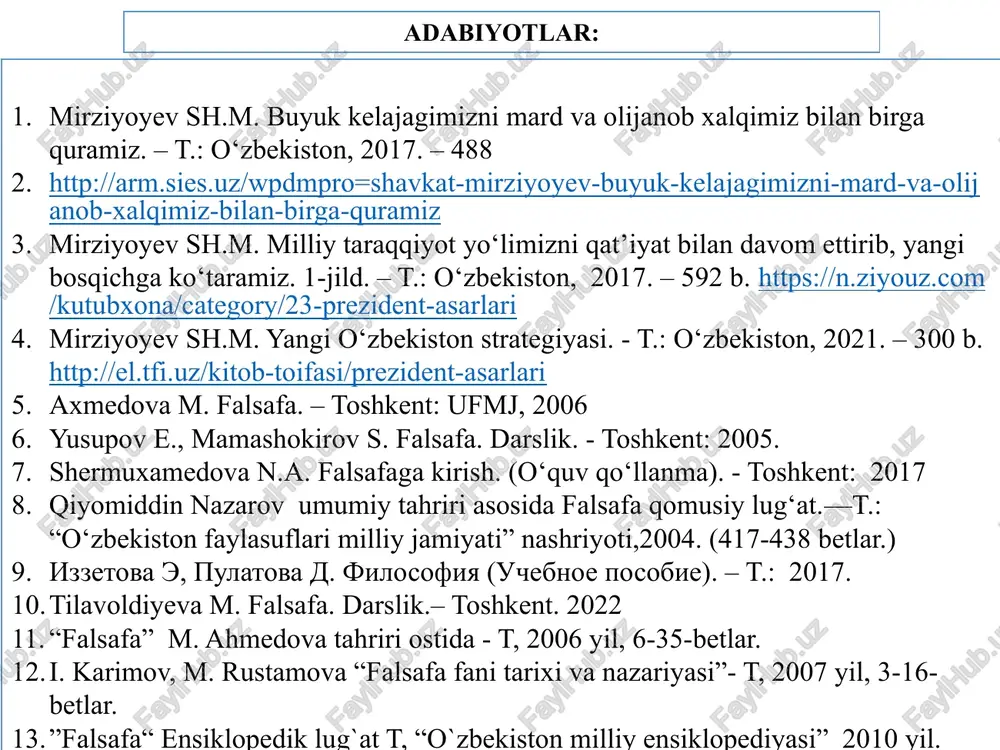 tida talqin qilgan. ko’p hollarda, dialektikaga qarama-qarshi deb talqin etiladigan metafizika olamdagi narsa va hodisalarni o’rganishda ularning muayyan vaqt davomida nisbatan o’zgarmasdan, alohida to’rgan holatiga diqqatni ko’proq qaratadigan usuldir. 15 sinergetika. hozirgi zamon fanida sinergetika metodi keng qo’llanilmoqda. sinergetika so’zi yunoncha ("sinergena") bo’lib, kelishuv, hamkorlik, o’zaro ta’sir kabi ma’nolarni anglatadi. german xakenning fikricha, sinergetika ko’p qismlardan iborat bo’lgan, o’zaro murakkab aloqadorlikdagi komponentlar tizimini o’rganadi. bu so’zni xaken hamkorliqdagi harakat bilib, butunning tizim sifatida aks etuvchi qismlarining kelishilgan faoliyati ma’nosida talqin qiladi. hozirgi davrda i. prigojinning sinergetika to’g’risidagi fikrlari ham ko’pchilikning e’tiborini tortmokda. sinergetika — olamning o’z-o’zini tashqil etishi, makon va zamonda narsa va voqealarning azaliy ketma-ketligi, o’zaro aloqadorligi, ularning muayyan tizimlardan iborat sababiy bog’lanishlar asosida mavjudligini e’tirof etishga asoslangan ilmiy qarashlar majmuidir. bu ta’limotni dialektika asosida shakllangan va uni to’ldiradigan ilmiy qarashlar majmuasi deydiganlar ham bor. ularga qarshi o’laroq, dialektika endi kerak emas, uni sinergetika bilan almashtirish lozim, deb hisoblovchilar …