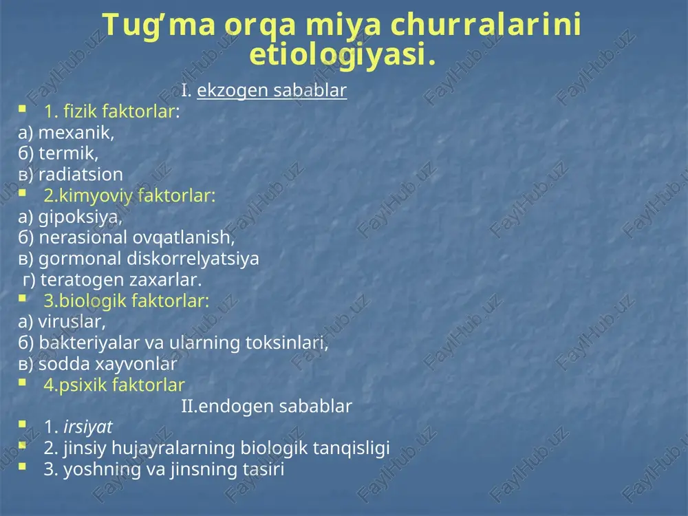 orqa miyaning tug'ma churralari - Page 4