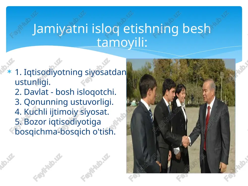 taraqqiyotning o’zbek modeli va uning ahamiyati - Page 4