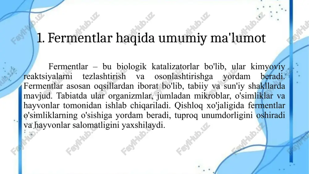 fermentlar va ularning qishloq xo‘jaligidagi o‘rni - Page 4