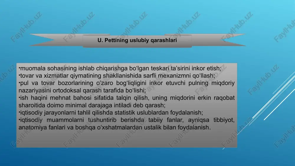 mana shu amaliyot shuhrat keltirdi. dvoryan unvoniga sazovor bo‘ldi va versal saroyiga o‘tkazildi hamda lyudovik iv xonadonida tabiblik qildi. fransiyadagi bir qator iqtisodiy muammolarning yuzaga kelishi uni iqtisodiyot ilmi sir-asrorlarini o‘rganishga chog‘lantirdi. eng muhimi shundaki, u oltmish yoshidan boshlab iqtisodiyot muammolari bilan bevosita shug‘ullana boshladi. f.kenening iqtisodiy g‘oyalari aynan qirol saroyida – versalda yuzaga keldi. “dehqonchilik davlati iqtisodiy siyosatining umumiy prinsiplari” (1758); “hunarmandchilik mehnati to‘g‘risida”(1758); “iqtisodiy jadval” (1758). iqtisodiy muammolarga bag‘ishlangan asarlari f. kenening iqtisodiy qarashlari f. kene tabiiy tartib konsepsiyasini ishlab chiqdi, unga ko‘ra jamiyatning har bir a’zosi har qanday huquqiy faoliyatni amalga oshirish uchun to‘la erkinlikka ega bo‘lishi kerak; tabiiy tartibning yuridik asosi–xususiy mulkni va xususiy manfaatlarni muhofaza qiluvchi, ne’matlarni ishlab chiqarish va to‘g‘ri taqsimlashni ta’minlovchi davlatning jismoniy va ma’naviy qonunlari hisoblanadi; tabiiy tartibning mohiyati–bir kishining shaxsiy manfaati barchaning umumiy manfaatlaridan hech qachon ajralgan bo‘lishi mumkin emas, individga foydali narsa jamiyatga ham foydali, foydali bo‘lmaganini jamiyat ham qabul …