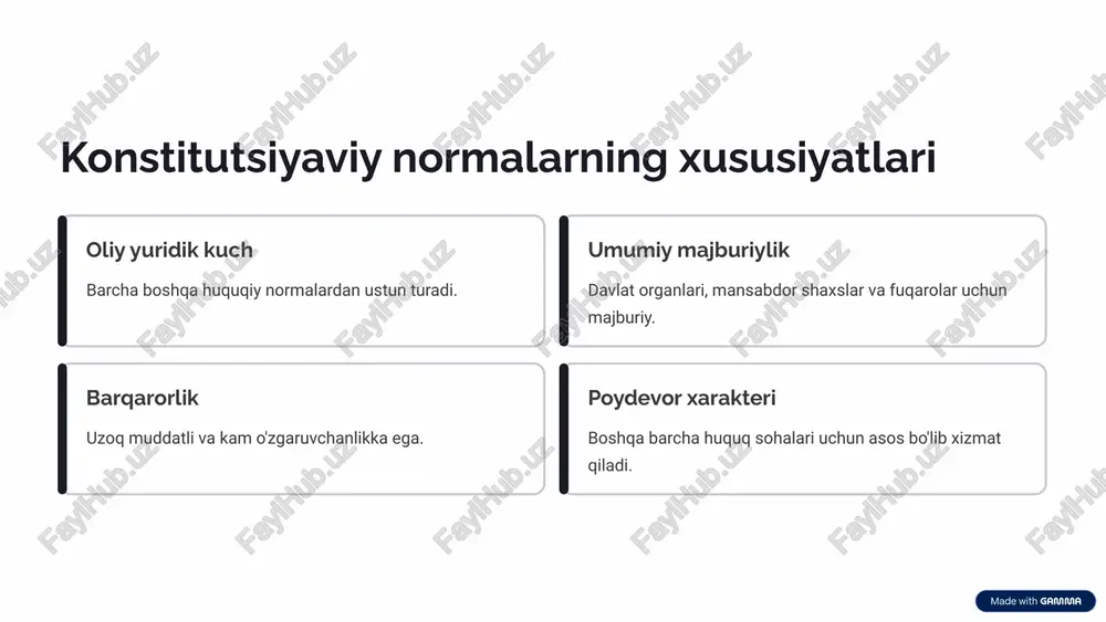 konstitutsiyaviy huquq normalari va ularning tasnifi - Page 4
