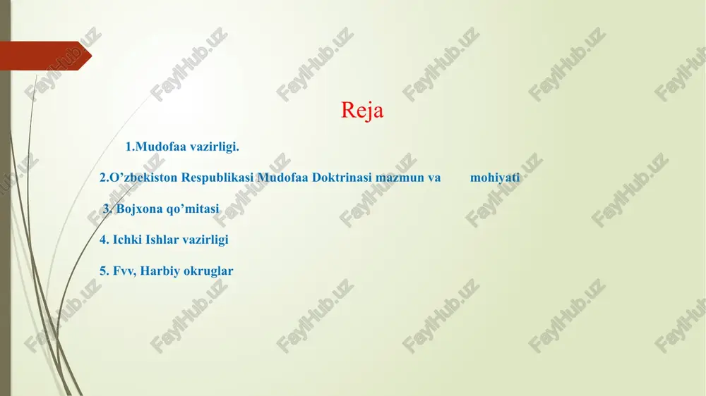, huquq-tartibotni saqlash, jamoat xavfsizligini taʼminlash va bevosita oʻzbekiston respublikasi ichki ishlar organlari va ichki ishlar vazirligining ichki qoʻshinlari faoliyatining asosiy yoʻnalishlarini amalga oshiradi. ichki ishlar vazirligi oʻzbekiston respublikasi mustaqillikka erishgandan soʻng, ichki ishlar idoralari faoliyatida koʻplab oʻzgarishlar amalga oshirildi. vazirlik vazirlar mahkamasining 1993 yil 8 yanvardagi 16—sonli „ichki ishlar idoralarida xizmat oʻtash tartibi haqidagi nizom“, 2001 yil 27 mart kuni oʻzbekiston prezidentining „ichki ishlar idoralari faoliyatini takomillashtirish toʻgʻrisida“gi farmoni asosida ishlamoqda. oʻzbekiston respublikasi ichki ishlar vazirligining nizomi va tuzilmasi oʻzbekiston respublikasi vazirlar mahkamasining 1991 yil 25 oktabrdagi № 270-sonli qarori bilan tasdiqlangan. 2006-yil 25-oktyabrdagi oliy majlis qaroriga muvofiq, shu kun ichki ishlar xodimlari kuni deb belgilandi. 2017-yildan boshlab sohada ulkan islohatlar olib borildi. favquloda vaziyatlar vazirligi fuqaro muhofazasi va favqulodda vaziyatlar rahbarlar tarkibini tayyorlash bo’yicha respublika markazi 1992 yili tashkil etilib, 1996 yilgacha faoliyat ko’rsatgan. o’zbekiston respublikasi prezidenti i.a.karimovning taklifiga binoan 1995-yil 16 avgust kuni favqulodda vaziyatlar vazirligini tuzish …