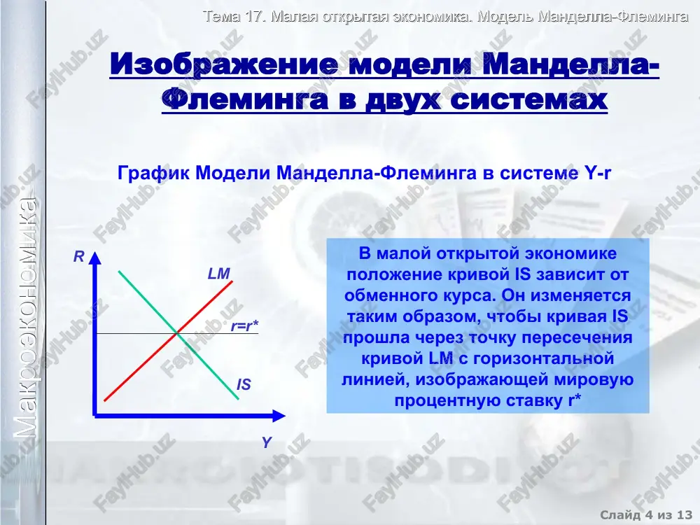 ekonomika sravnitelnie rezultati vozdeystviya instrumentov makroekonomicheskoy politiki na vnutrennee i vneshnee makroekonomicheskoe ravnovesie instrumenti stimuliruyushey politiki model is –lm model mandella-fleminga y r plavayushiy obmenniy kurs fiksirovanniy obmenniy kurs y e nx y e nx fiskalnaya ↑ ↑ 0 ↑ ↓ ↑ 0 0 monetarnaya ↑ ↓ ↑ ↓ ↑ 0 0 0 vneshnetorgovaya - - 0 ↑ 0 ↑ 0 ↑