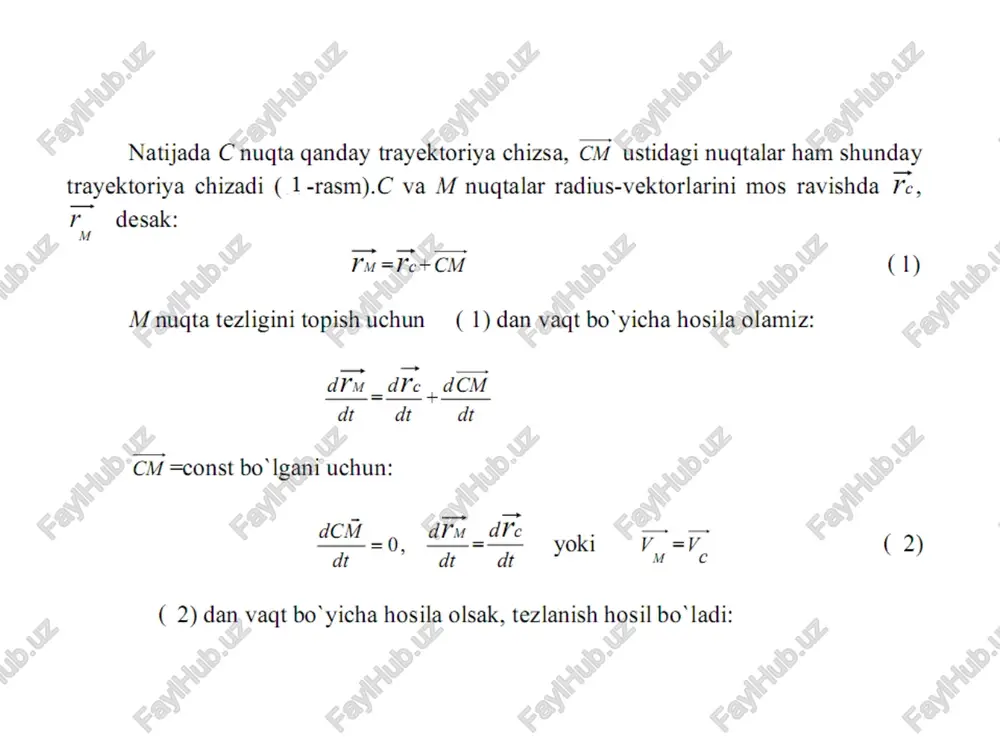 qattiq jismning eng sodda harakatlari - Page 4