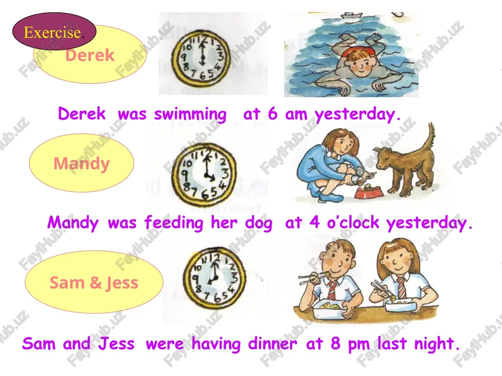 the past continuous tense - Page 4