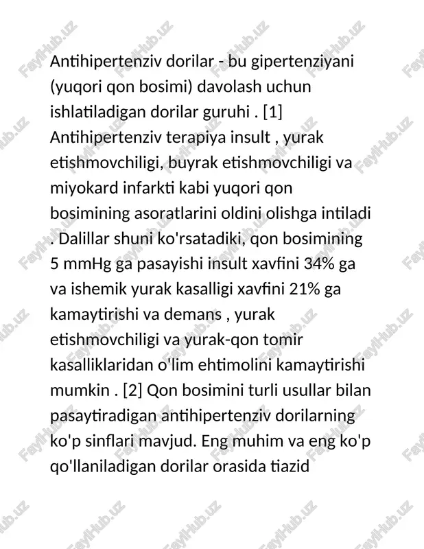 qon bosimini tushiruvchi moddalar - Page 4