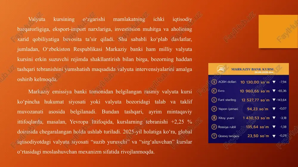 i va uning rivojlanish tarixi o‘zbekiston respublikasi iqtisodiyotini liberallashtirish va modernizatsiya qilish jarayonlari, shuningdek mamlakatimizning yevroosiyo iqtisodiy ittifoqi bilan hamkorlikni rivojlantirishga intilishi hamda umumjahon savdo tashkilotiga (wto) a’zo bo‘lish yo‘lidagi faol sa’y-harakatlari bevosita amalga oshirilayotgan pul-kredit siyosati bilan uzviy bog‘liqdir. chunki pul-kredit tizimi — mamlakat iqtisodiyotini mablag‘ bilan ta’minlovchi, makroiqtisodiy barqarorlikni ta’minlovchi va iqtisodiy islohotlarning samaradorligini belgilovchi asosiy infratuzilma hisoblanadi. so‘nggi yillarda iqtisodiyotning erkinlashuvi sharoitida tijorat banklari tarmog‘ining kengayishi, yangi moliya institutlarining paydo bo‘lishi va raqamli texnologiyalar asosidagi moliyaviy xizmatlarning rivojlanishi iqtisodiy tizimda muhim o‘zgarishlarni yuzaga keltirmoqda. xususan, 2020–2024-yillar davomida o‘zbekistonda bank sektorining raqamlashtirilishi, “onlayn-bank” tizimlari joriy etilishi hamda xalqaro moliyaviy standartlarga moslashtirilgan yangi to‘lov platformalari shakllantirildi. bu esa aholining bank xizmatlariga bo‘lgan ishonchini oshirib, bank-mijoz munosabatlarini yangi bosqichga olib chiqdi. tijorat banklari faoliyatining kengayishi bilan bir qatorda, mijozlarga sifatli bank xizmatlarini taqdim etish, ularning moliyaviy ehtiyojlarini to‘liq qondirish va banklar o‘rtasidagi sog‘lom raqobat muhitini kuchaytirish bo‘yicha keng ko‘lamli islohotlar …